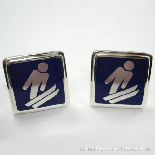 Cufflinks & Tie Cilps Manufacture, Profession Custom Logo Sterling Silver Cufflinks For Men